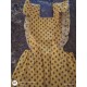 Robe salopette provençale jaune