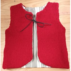 Gilet  en laine sans manche 6 ans