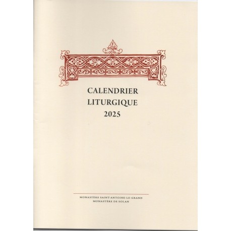 Calendrier liturgique 2025